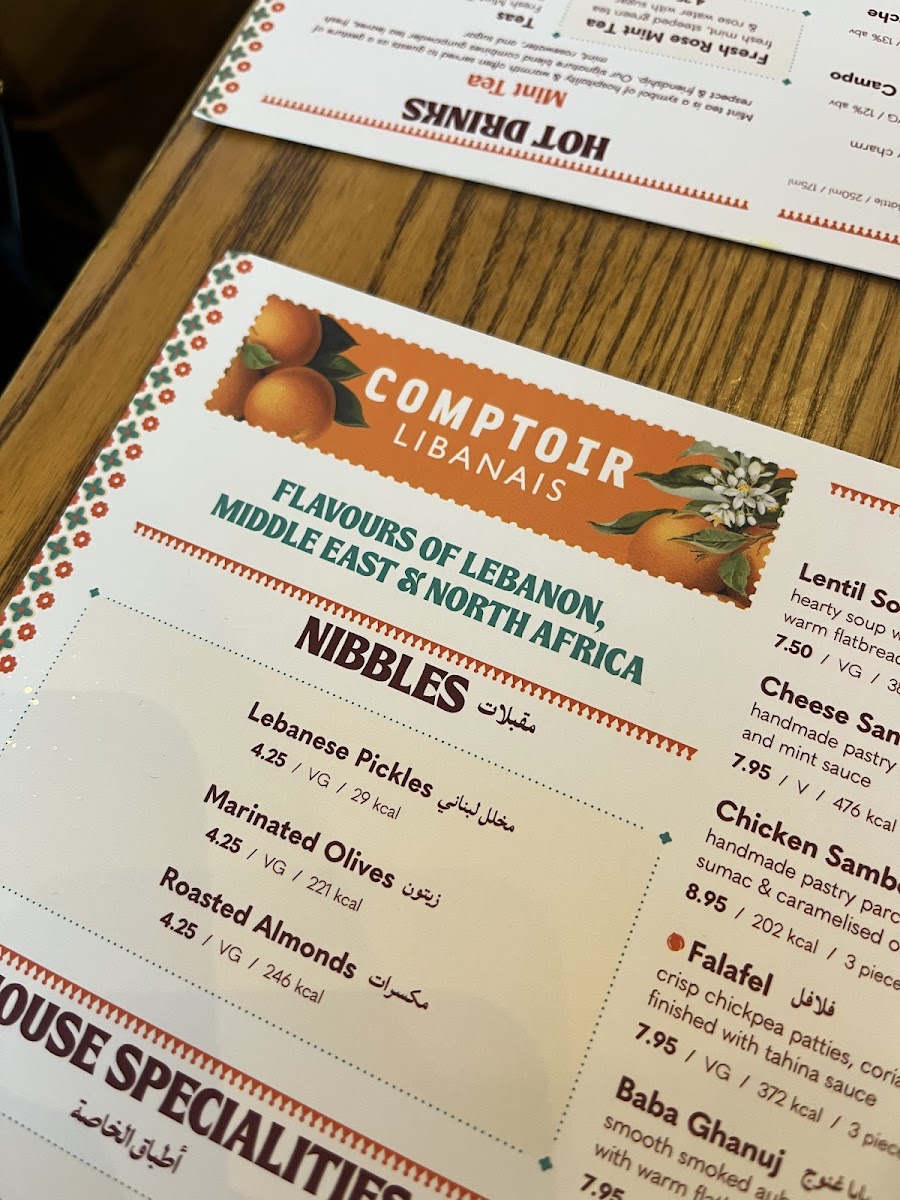 Menu Comptoir Libanais Exeter-6